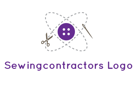 button and stitch line logo
