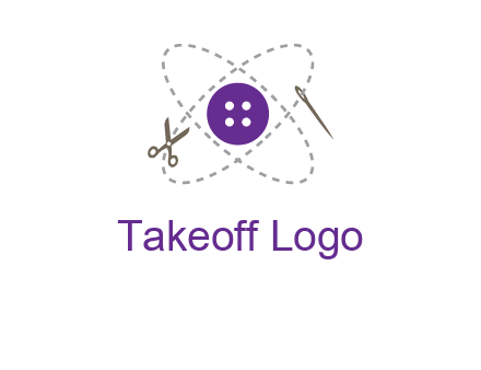 button and stitch line logo