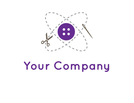 button and stitch line logo