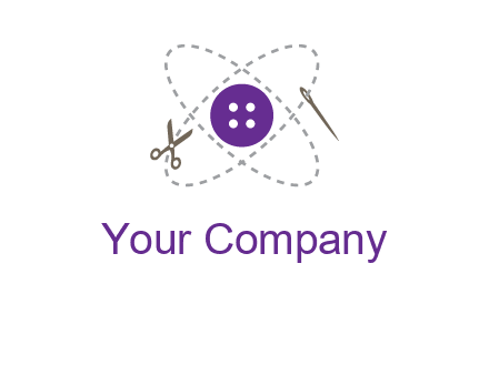 button and stitch line logo