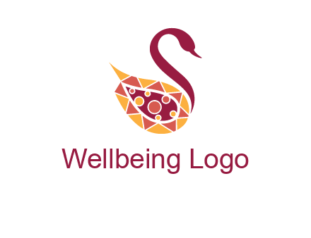 jewelry with swan face graphics