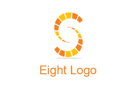 two shapes making letter s logo