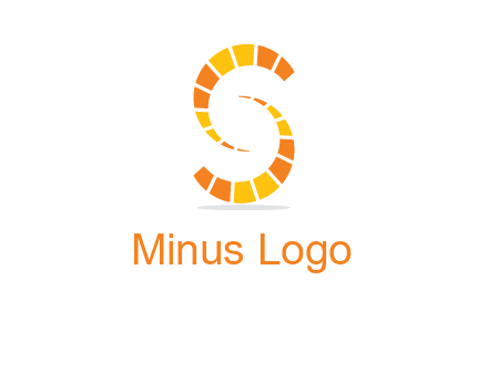 two shapes making letter s logo