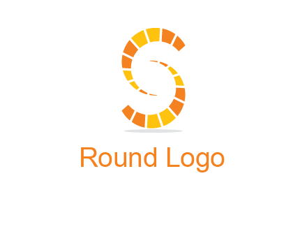 two shapes making letter s logo
