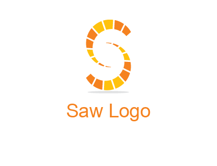 two shapes making letter s logo