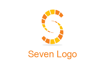 two shapes making letter s logo