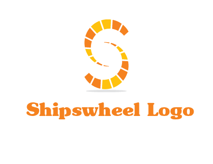 two shapes making letter s logo