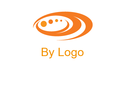 abstract swooshes and circles