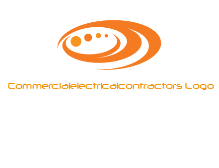 abstract swooshes and circles