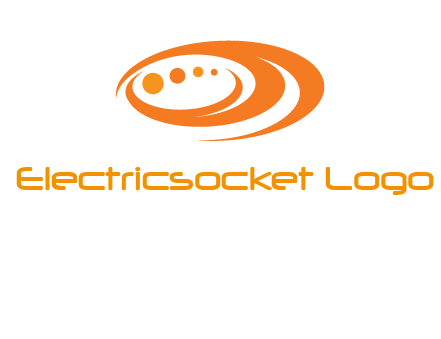abstract swooshes and circles