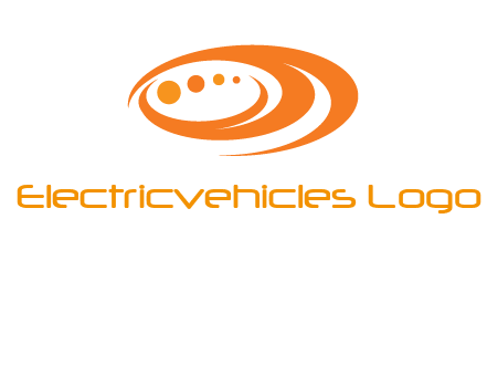 abstract swooshes and circles