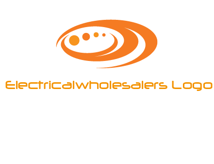 abstract swooshes and circles