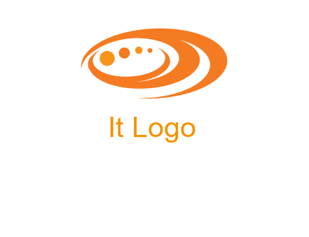abstract swooshes and circles