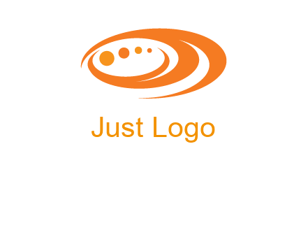 abstract swooshes and circles