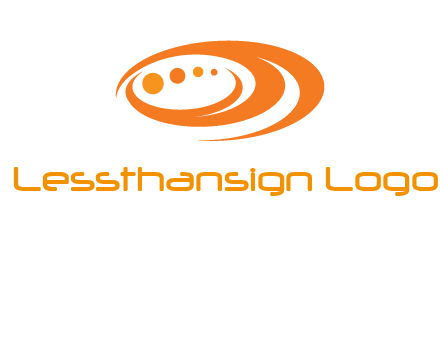abstract swooshes and circles