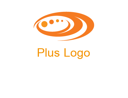 abstract swooshes and circles