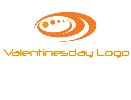 abstract swooshes and circles