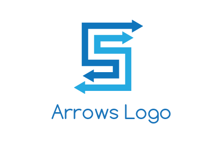 Two arrows forming letter S logo