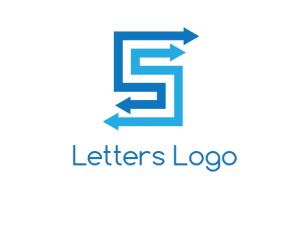 Two arrows forming letter S logo