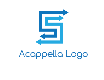 Two arrows forming letter S logo