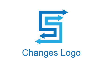 Two arrows forming letter S logo