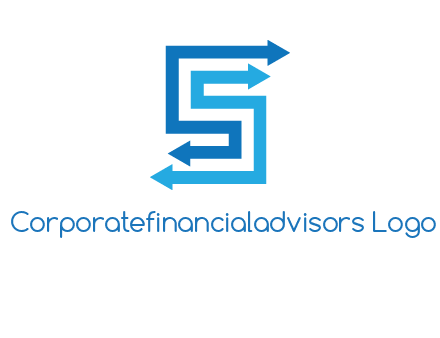 Two arrows forming letter S logo