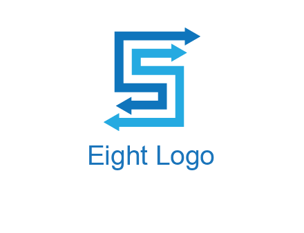 Two arrows forming letter S logo