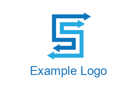 Two arrows forming letter S logo