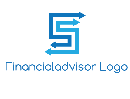 Two arrows forming letter S logo