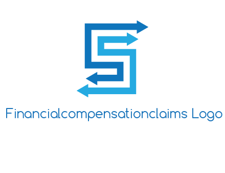 Two arrows forming letter S logo