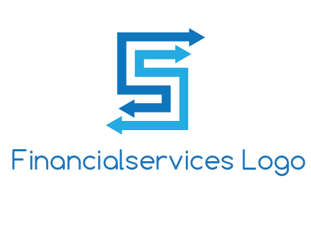 Two arrows forming letter S logo