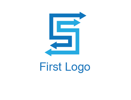 Two arrows forming letter S logo