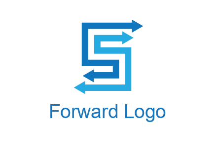 Two arrows forming letter S logo