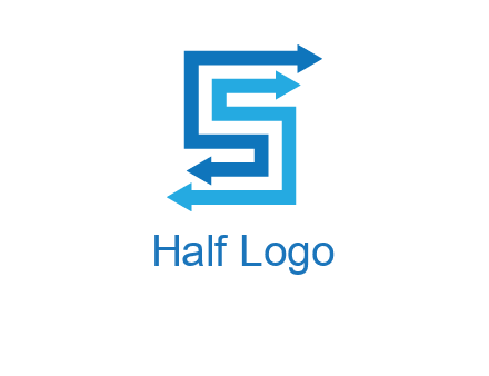 Two arrows forming letter S logo