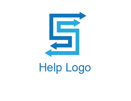 Two arrows forming letter S logo