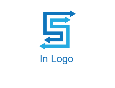 Two arrows forming letter S logo