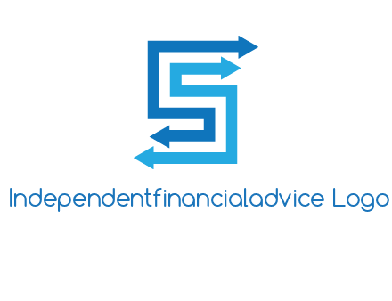 Two arrows forming letter S logo