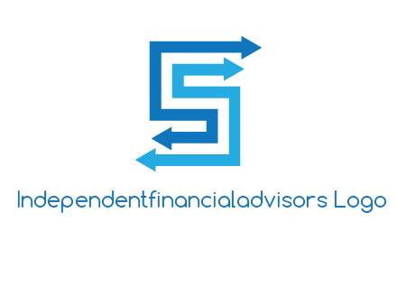 Two arrows forming letter S logo