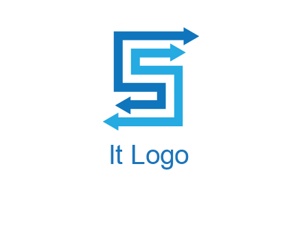 Two arrows forming letter S logo