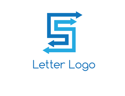 Two arrows forming letter S logo