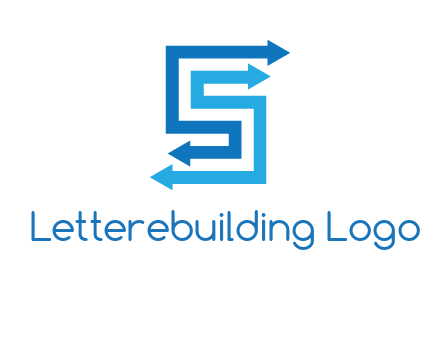Two arrows forming letter S logo