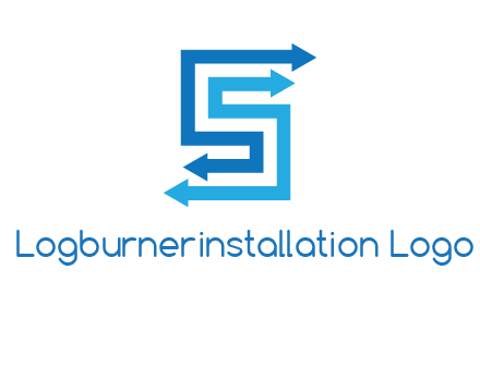 Two arrows forming letter S logo