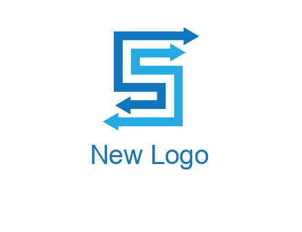 Two arrows forming letter S logo