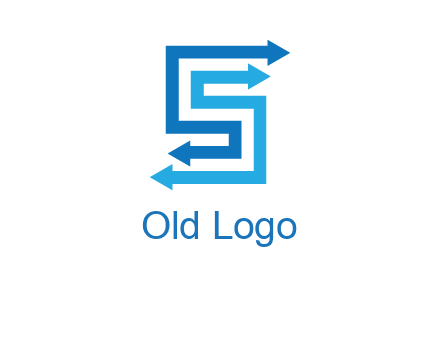 Two arrows forming letter S logo
