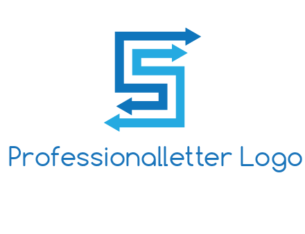 Two arrows forming letter S logo