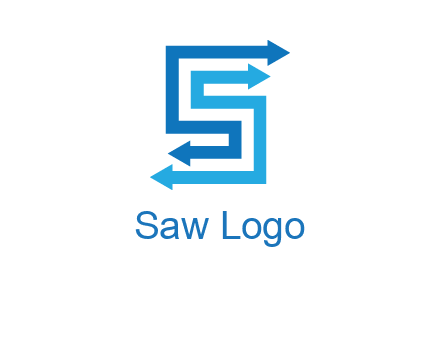 Two arrows forming letter S logo