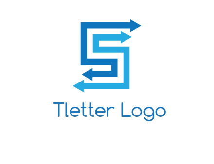 Two arrows forming letter S logo