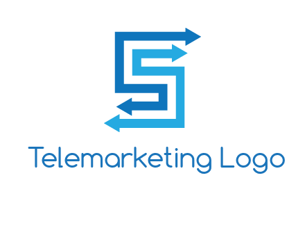 Two arrows forming letter S logo