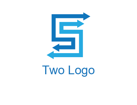 Two arrows forming letter S logo