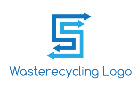 Two arrows forming letter S logo